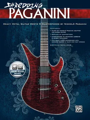 Shredding Paganini: Heavy Metal Guitar Meets 9 Masterpieces by Niccolo Paganini, Book & Online Audio [With CD (Audio)]