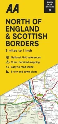 Road Map Britain: North of England & Scottish Borders