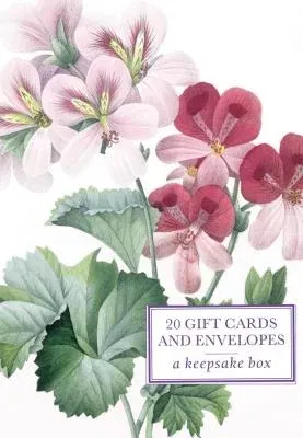 Tin Box of 20 Gift Cards and Envelopes: Redoute Geranium: A Keepsake Tin Box Featuring 20 High-Quality Fine-Art Gift Cards and Envelopes