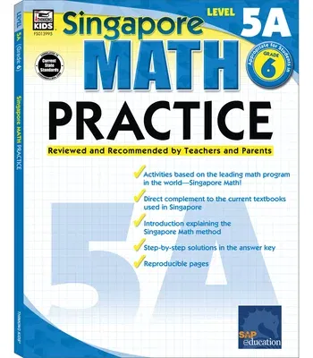 Math Practice, Grade 6: Reviewed and Recommended by Teachers and Parents