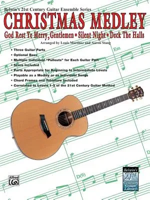 Belwin's 21st Century Guitar Ensemble -- Christmas Medley: Score & Parts