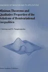 Minimax Theorems and Qualitative Properties of the Solutions of Hemivariational Inequalities (1999)