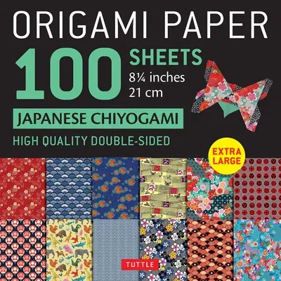 Origami Paper 100 Sheets Japanese Chiyogami 8 1/4 (21 CM): Extra Large Double-Sided Origami Sheets Printed with 12 Different Patterns (Instructions fo