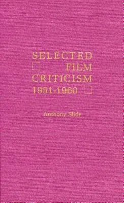 Selected Film Criticism: 1931-1940