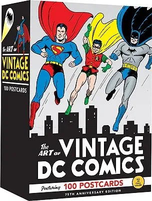 The Art of Vintage DC Comics: 100 Postcards (Comic Book Art Postcards, Vintage Bulk Postcards, Cool Postcards for Mailing) (Anniversary)