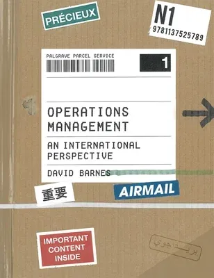 Operations Management: An International Perspective (2018)