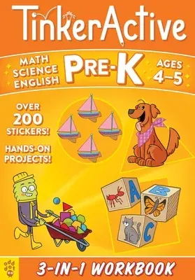 Tinkeractive Workbooks: Pre-K Bind-Up: Math, Science, English Language Arts