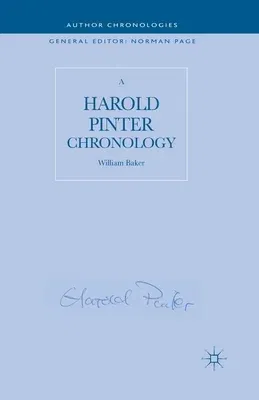 A Harold Pinter Chronology (2013)