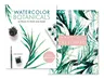 Watercolor Botanicals (2 Books in 1): 20 Prints to Paint and Frame