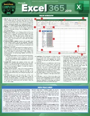 Microsoft Excel 365 - 2019: A Quickstudy Laminated Sotware Reference Guide (First Edition, New)