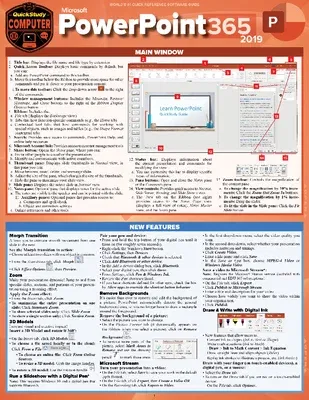 Microsoft PowerPoint 365 - 2019: A Quickstudy Laminated Software Reference Guide (First Edition, New)