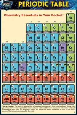 Periodic Table (Pocket-Sized Edition - 4x6 Inches): A Quickstudy Laminated Reference Guide (Second Edition, New Edition, Updated & Revised)