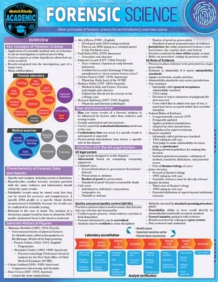 Forensic Science: A Quickstudy Laminated Reference Guide (First Edition, New)