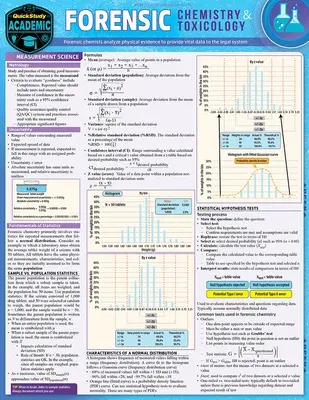 Forensic Chemistry & Toxicology: A Quickstudy Laminated Reference Guide (First Edition, New)