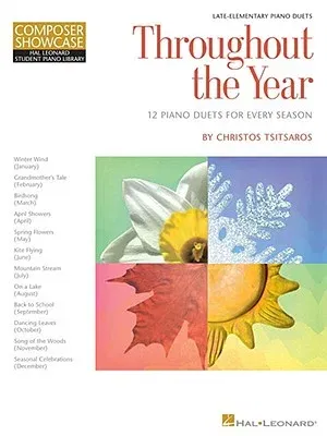 Throughout the Year: 12 Piano Duets for Every Season