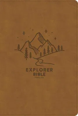 CSB Explorer Bible for Kids, Brown Mountains Leathertouch, Indexed: Placing God's Word in the Middle of God's World