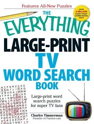 The Everything Large-Print TV Word Search Book: Large-Print Word Search Puzzles for Super TV Fans