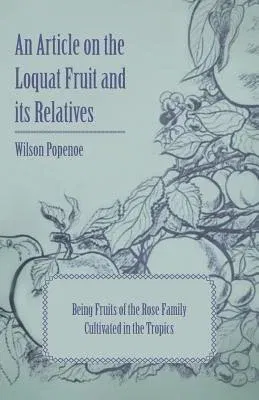 An Article on the Loquat Fruit and its Relatives - Being Fruits of the Rose Family Cultivated in the Tropics