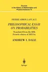 Pierre-Simon Laplace Philosophical Essay on Probabilities: Translated from the Fifth French Edition of 1825 with Notes by the Translator (Softcover Re