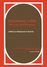 Disordered Solids: Structures and Processes (1989)