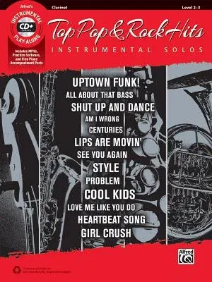 Top Pop & Rock Hits Instrumental Solos: Clarinet, Book & CD