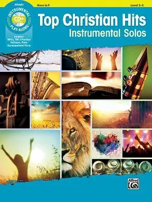 Top Christian Hits Instrumental Solos: Horn in F, Book & CD