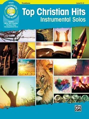 Top Christian Hits Instrumental Solos: Trombone, Book & CD