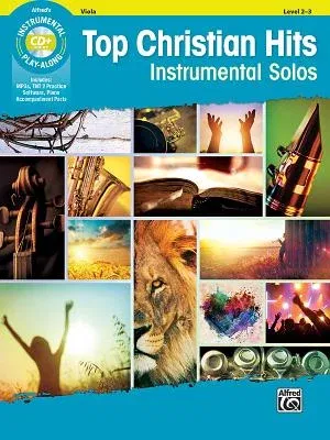 Top Christian Hits Instrumental Solos for Strings: Viola, Book & CD