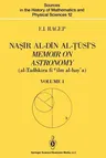 Naṣīr Al-Dīn Al-Ṭūsī's Memoir on Astronomy (Al-Tadhkira Fī CILM Al-Hay'a): Volume I: Introduction, Edition, and T