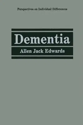 Dementia (Softcover Reprint of the Original 1st 1993)