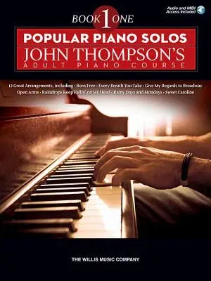 Popular Piano Solos - John Thompson's Adult Piano Course (Book 1) Elementary Level Book/Online Audio