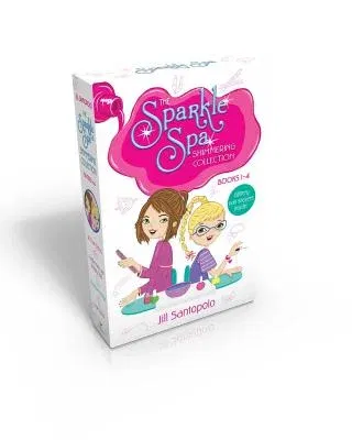 The Sparkle Spa Shimmering Collection Books 1-4 (Glittery Nail Stickers Inside!) (Boxed Set): All That Glitters; Purple Nails and Puppy Tails; Makeover Ma