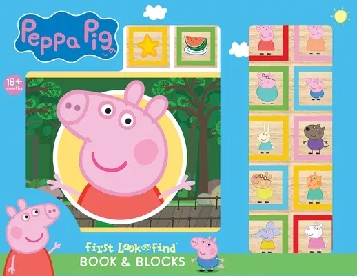 Peppa Pig: First Look and Find Book & Blocks [With Wooden Blocks]