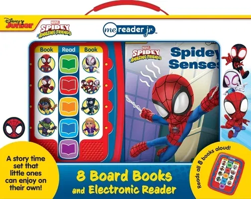 Marvel Spidey and His Amazing Friends: Me Reader Jr 8 Board Books and Electronic Reader Sound Book Set [With Battery]