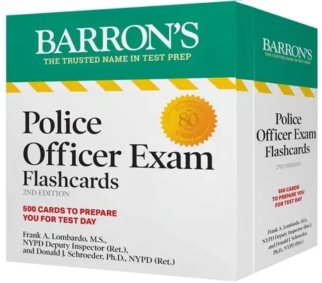 Police Officer Exam Flashcards, Second Edition: Up-To-Date Review: + Sorting Ring for Custom Study