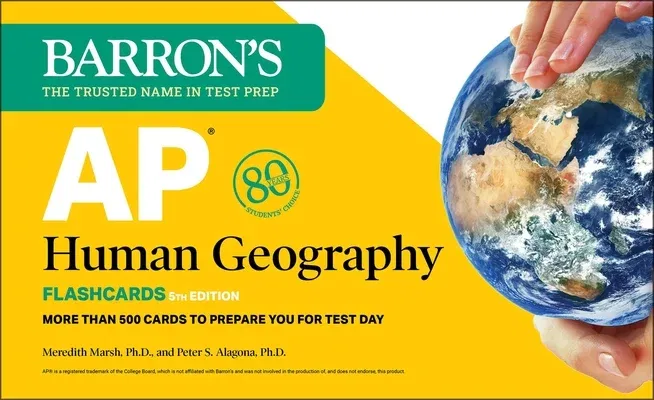 AP Human Geography Flashcards, Fifth Edition: Up-To-Date Review: + Sorting Ring for Custom Study