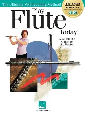 Play Flute Today! Beginner's Pack - Level 1 & 2 Method Book with Audio & Video Access