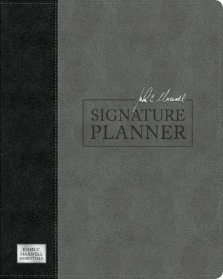 John C. Maxwell Signature Planner (Gray/Black Leatherluxe(r))