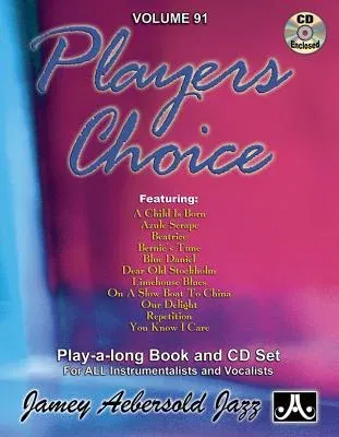 Jamey Aebersold Jazz -- Players Choice, Vol 91: Book & Online Audio