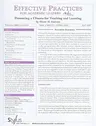 Promoting a Climate for Teaching and Learning: Issue 4