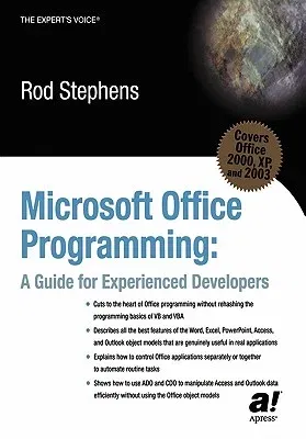 Microsoft Office Programming: A Guide for Experienced Developers (Softcover Reprint of the Original 1st)