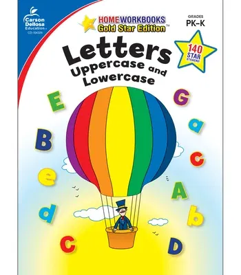 Letters: Uppercase and Lowercase, Grades Pk - K: Gold Star Edition (Revised)