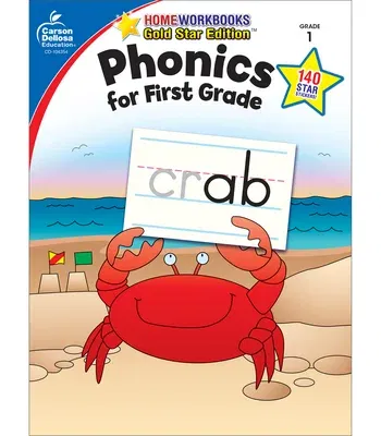 Phonics for First Grade, Grade 1: Gold Star Edition