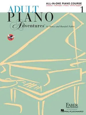 Adult Piano Adventures All-In-One Piano Course Book 1 - Book with Media Online (Revised)