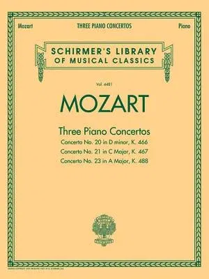 Mozart - 3 Piano Concertos: Schirmer Library of Classics Volume 4481 Two Pianos, Four Hands