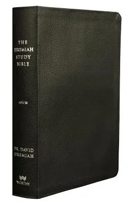 The Jeremiah Study Bible, Niv: (Black W/ Burnished Edges) Leatherluxe(r) with Thumb Index: What It Says. What It Means. What It Means for You.