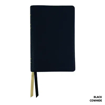 Legacy Standard Bible, Handy Size Paste-Down Black Cowhide Red Letter Indexed