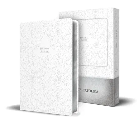 Biblia Católica En Español. Boda, Bautizo, Primera Comunión, Confirmación Y Cumpleaños. Caja Blanca Regalo / Catholic Bible. Spanish-Language, Leather