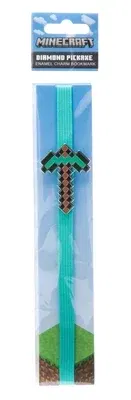 Minecraft: Diamond Pickaxe Enamel Charm Bookmark