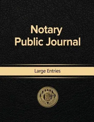 Notary Public Journal Large Entries